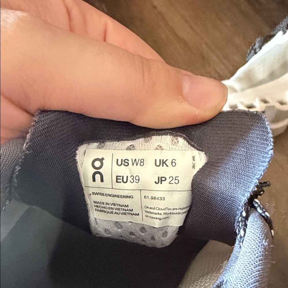 On Running Women's Cream and Black Athletic Shoes - Picture 7 of 11